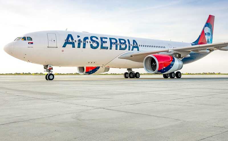 Air Serbia приостанавливает полеты в города России