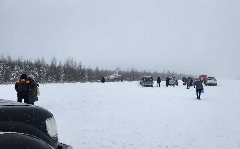 Самолёт, который выкатившийся за пределы полосы в Нелькане, не получил повреждений